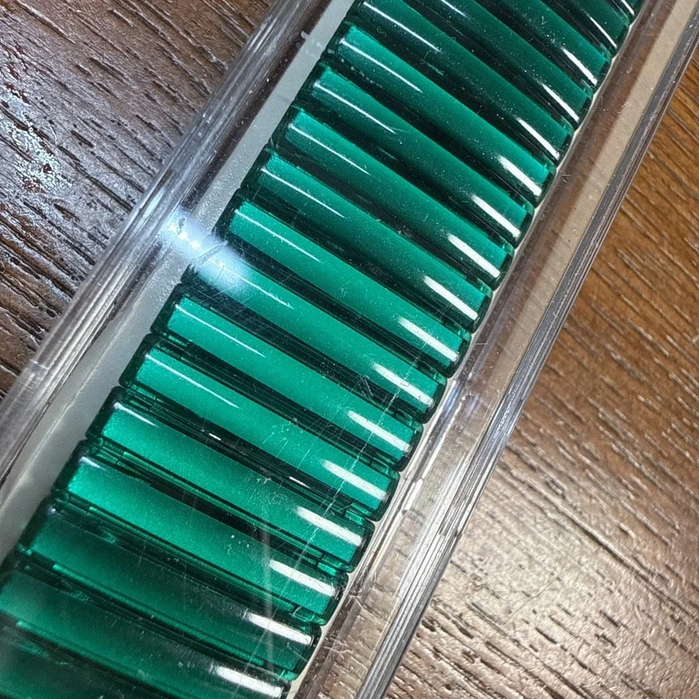 18-22mm Hirsch/Speidel Green Jelly Enamel Coat Stainless Steel Watch Band
